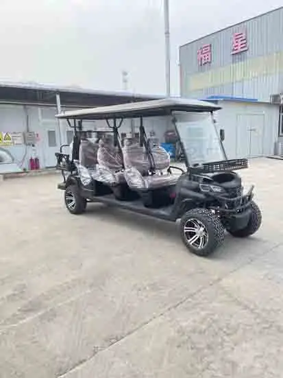 عربة جولف صغيرة جديدة ذات 4 عجلات، عربة جولف ذات 8 مقاعد، عربة جولف كهربائية