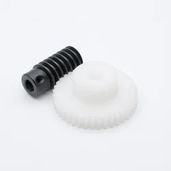 0.8M 1:1 Standard Precision Worm Gear Set POM 20/30/40/50 Teeth Turbine Quality Parts 5/6MM Reducer Lightweight Low Noise