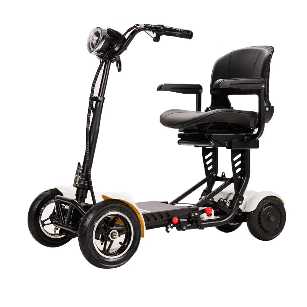 Smart China  36v Intelligent Folding Wheel Mobility Electric  Car 4 Wheel Scooter for Old People