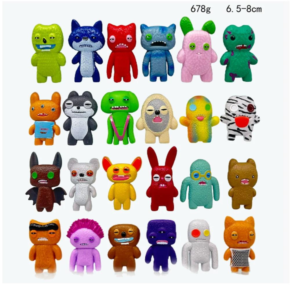 

2-24 шт. Ugly Fuggler Monsters Toys 7 см Фигурки Grin Oogah Boogah Rabid Rabbit Sasquoosh Сборная коллекция Модель игрушки Подарки