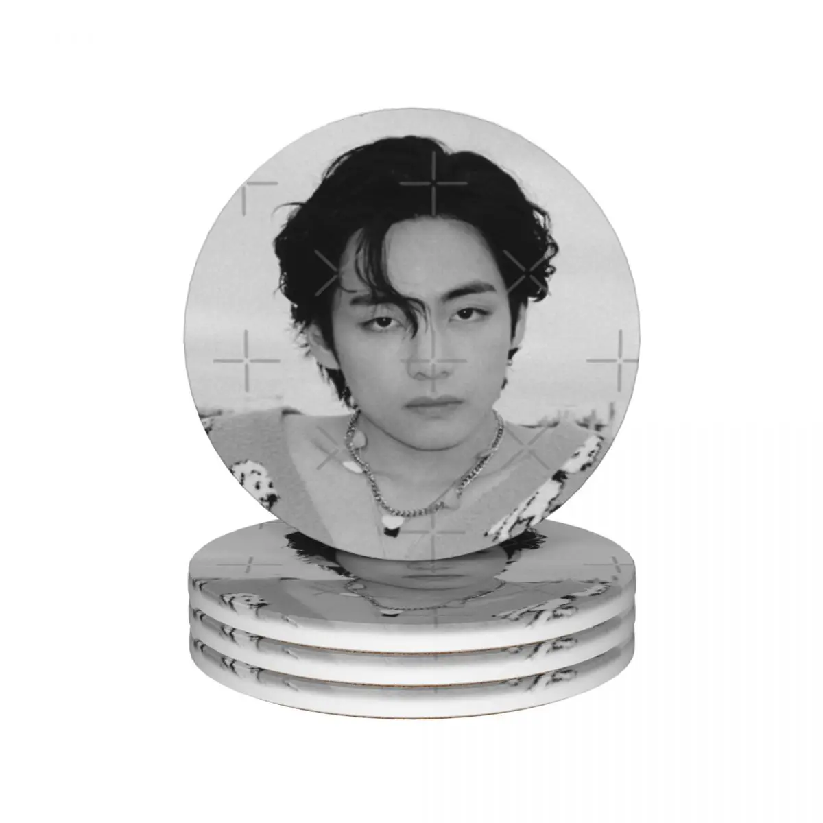 Керамические подставки Kim Taehyung, принадлежности для кухонного бара (4 шт. в упаковке)