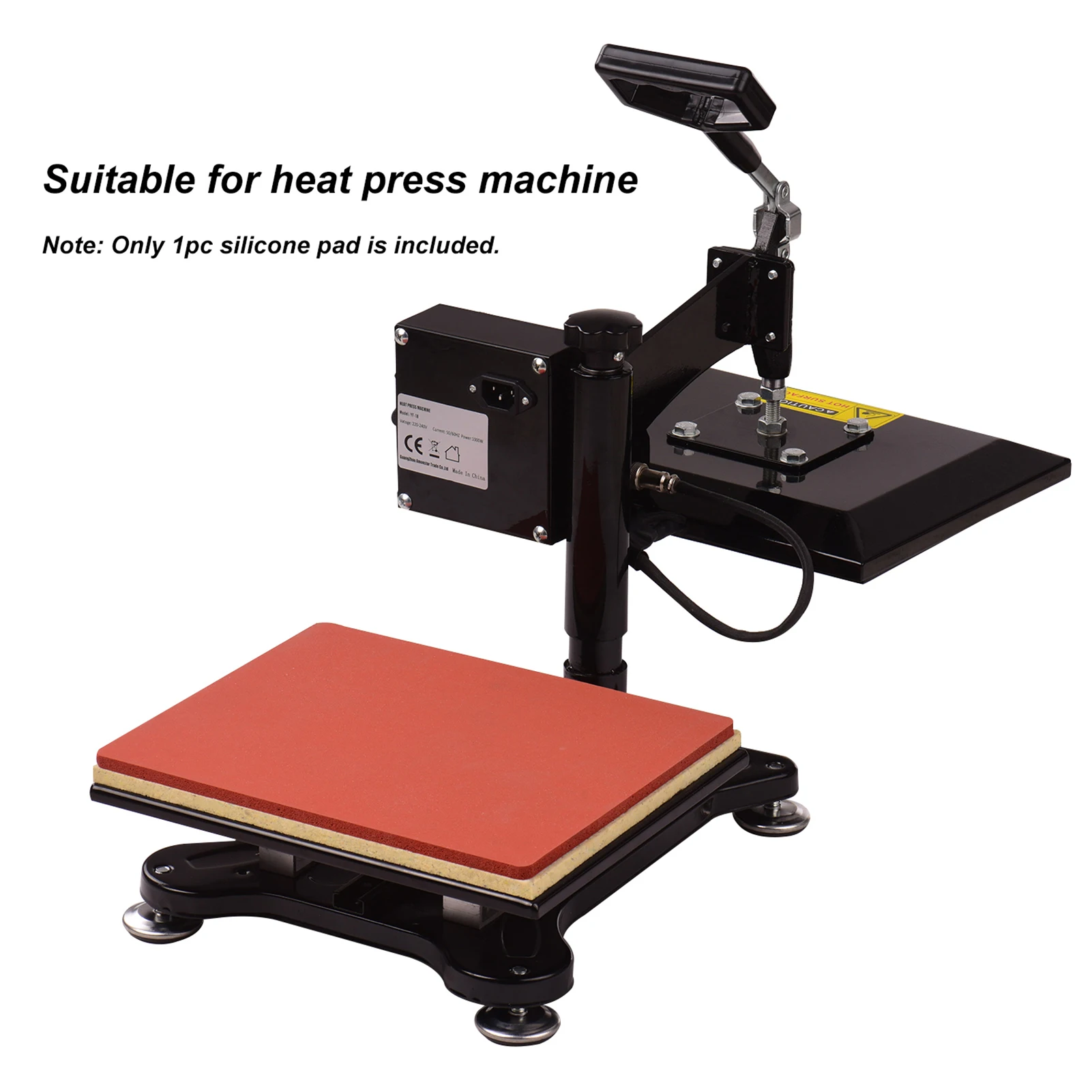 Heat Pressing Mat Silicone Rubber Pad High Temperature Resistant Plate Easy Press 2 for Heat Press Machine T-Shirt Heat Transfer