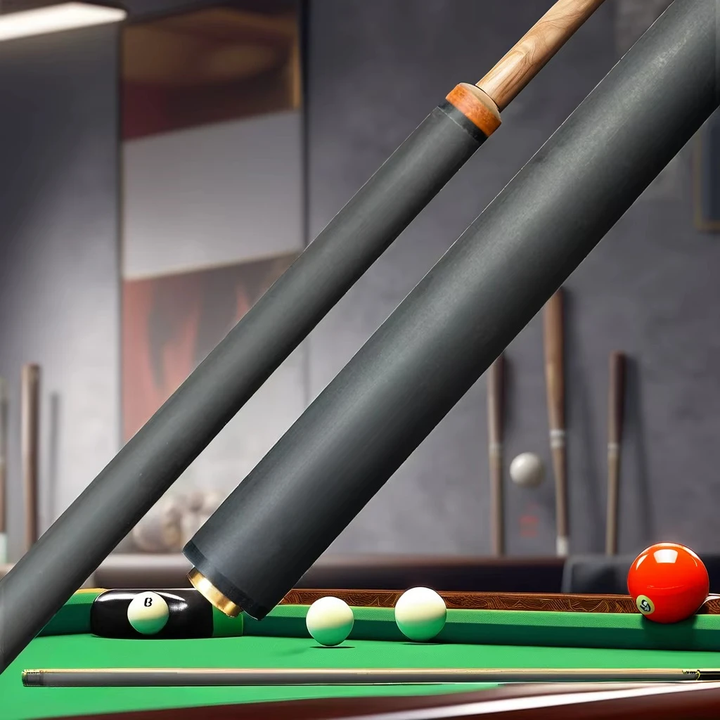 

High quality carbon fiber billiard club shaft 73cm 1/2 split lightweight Uni-Loc radial stainless steel snooker club