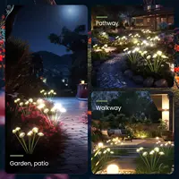 LED Solar Jellyfish Mushroom Lamp, Used for Outdoor Courtyard Landscape Decoration Lighting, Suitable for Lawns, Garden Terraces 4