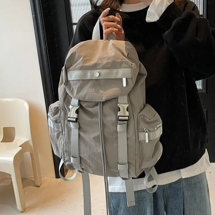 حقيبة ظهر نسائية من النايلون ذات سعة كبيرة حقائب مدرسية للمراهقات والبنات حقيبة كمبيوتر محمول حقيبة كتب حقيبة نهارية للسفر للسيدات #3