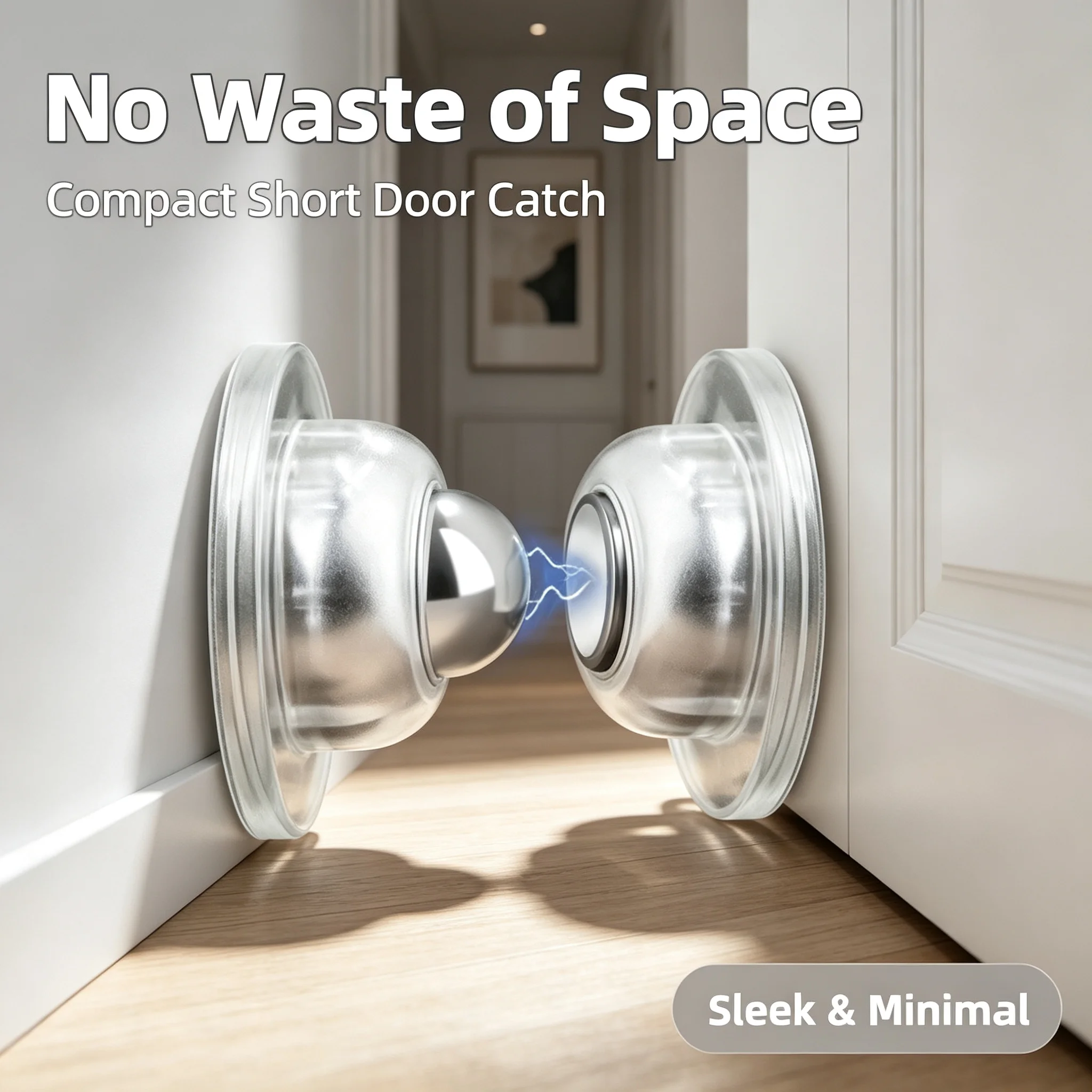 Mute Anti‑Collision Silicone Door Stopper Touch‑Sensitive Strong Magnetic Door Suction for Hotel Household Room Door Fittings