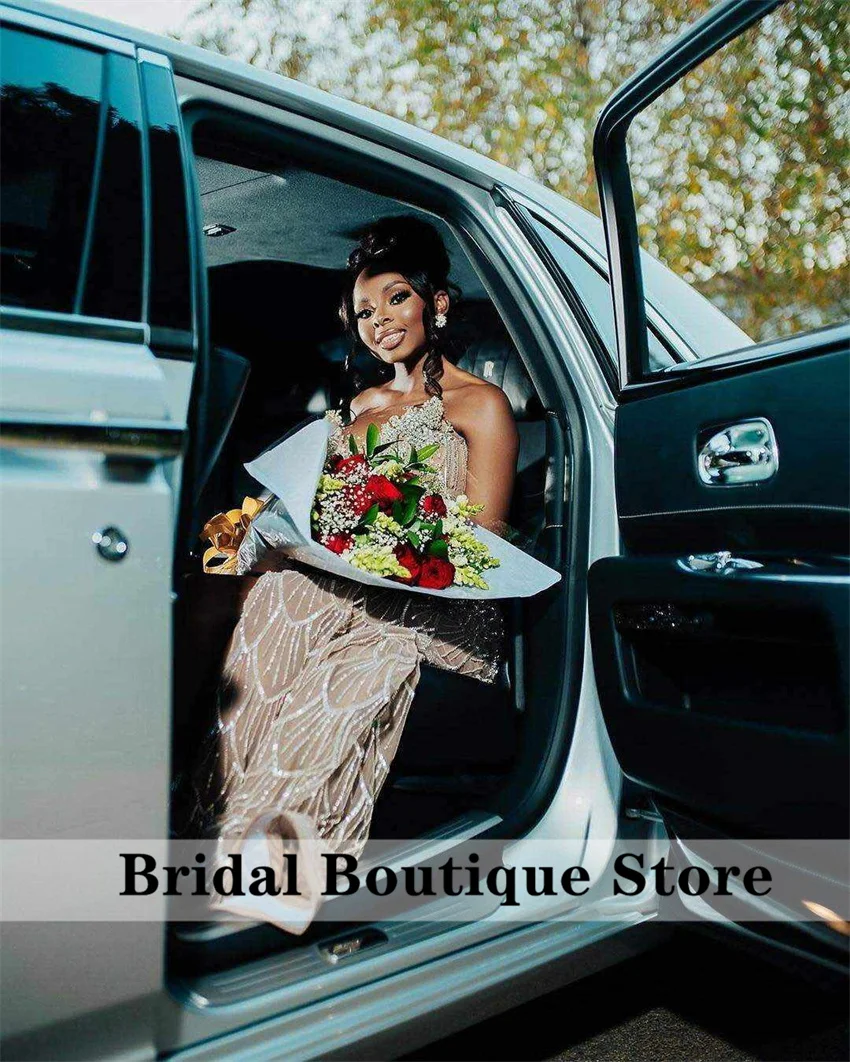 Luxury Sweetheart Prom Dresses Bead Crystals Diamonds Tassels Side Split Birthday Party Wedding Party Gown Vestidos Customized image 4