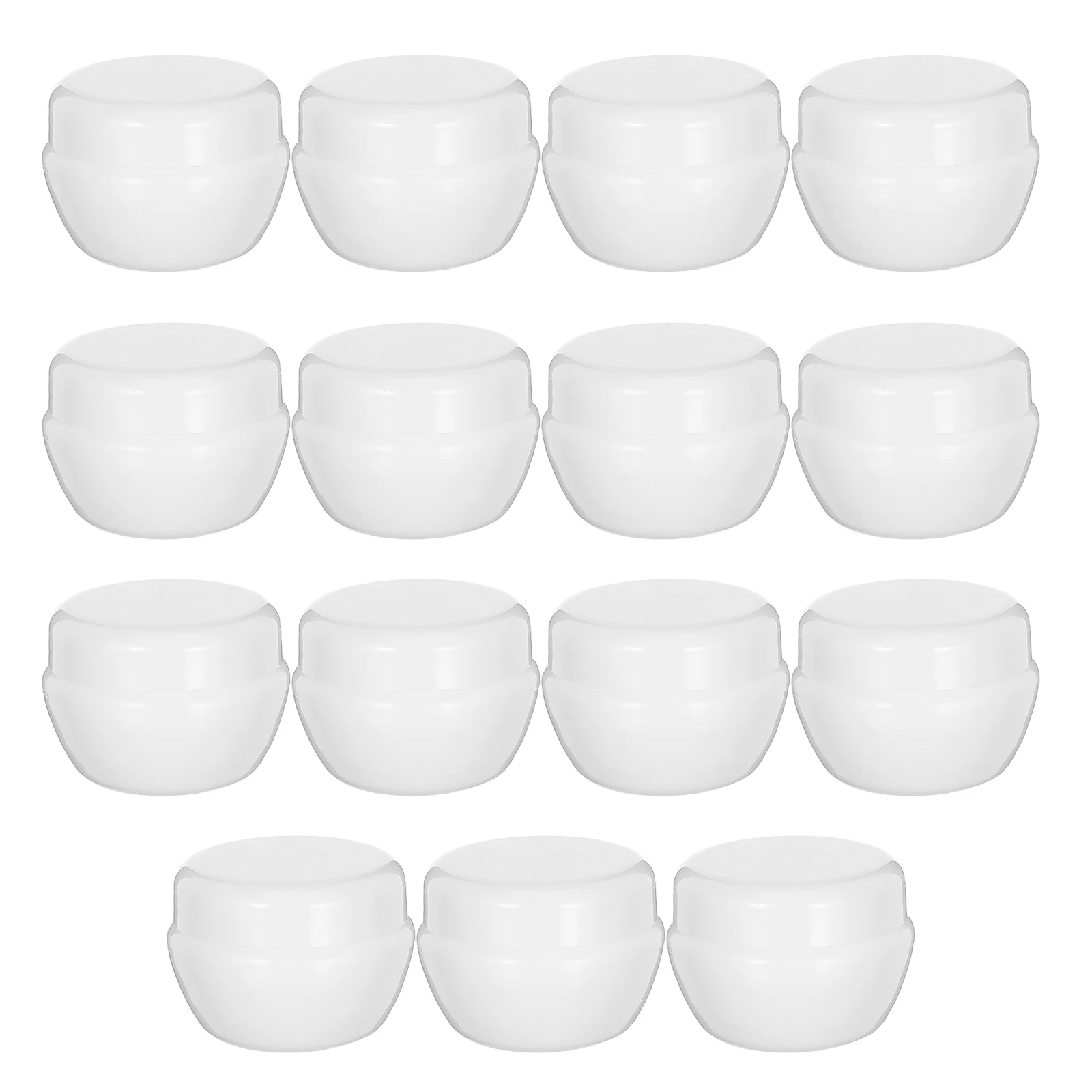 

15pcs 20G Mushroom Cream Jars Refillable Travel Containers Leakproof Packaging Bottles For Toiletry Accessories