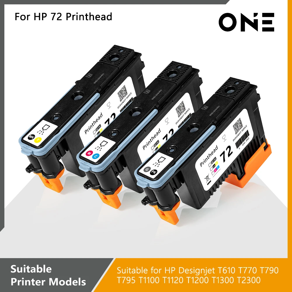For HP 72 Printhead HP72 Print Head C9380A C9383A C9384A For HP Designjet T610 T770 T790 T795 T1100 T1300 T2300 Head Cabezal