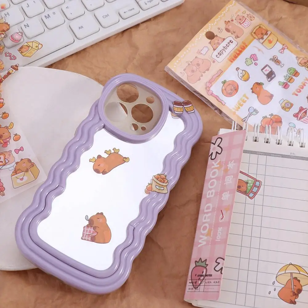 Capivara empilhamento capivara adesivos engraçado kawaii banho capíbara adesivos moda papel dos desenhos animados kapibara adesivo mão livro