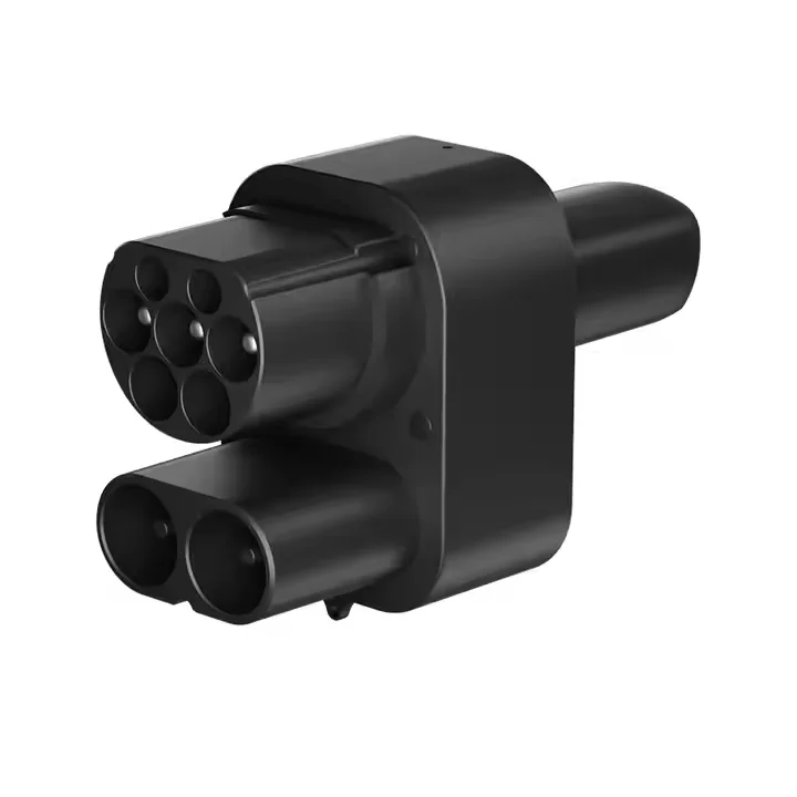 محول كومبو CCS2 إلى NACS محول تيار متردد + تيار مستمر لشحن الطراز 3 Y X S