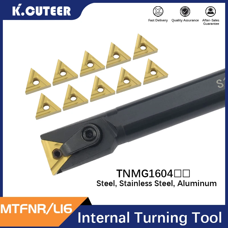 Torneamento Interno Ferramenta Titular Tnmg Carboneto Inserções Torno Barra Cnc Conjunto de Ferramentas de Corte S16q-mtfnr16 S18q-mtfnr16 S32t-mtfnl16