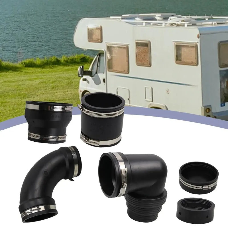 

RV and Camper Sewer Waste Plumbing Connection System Kit Drainage Accessories