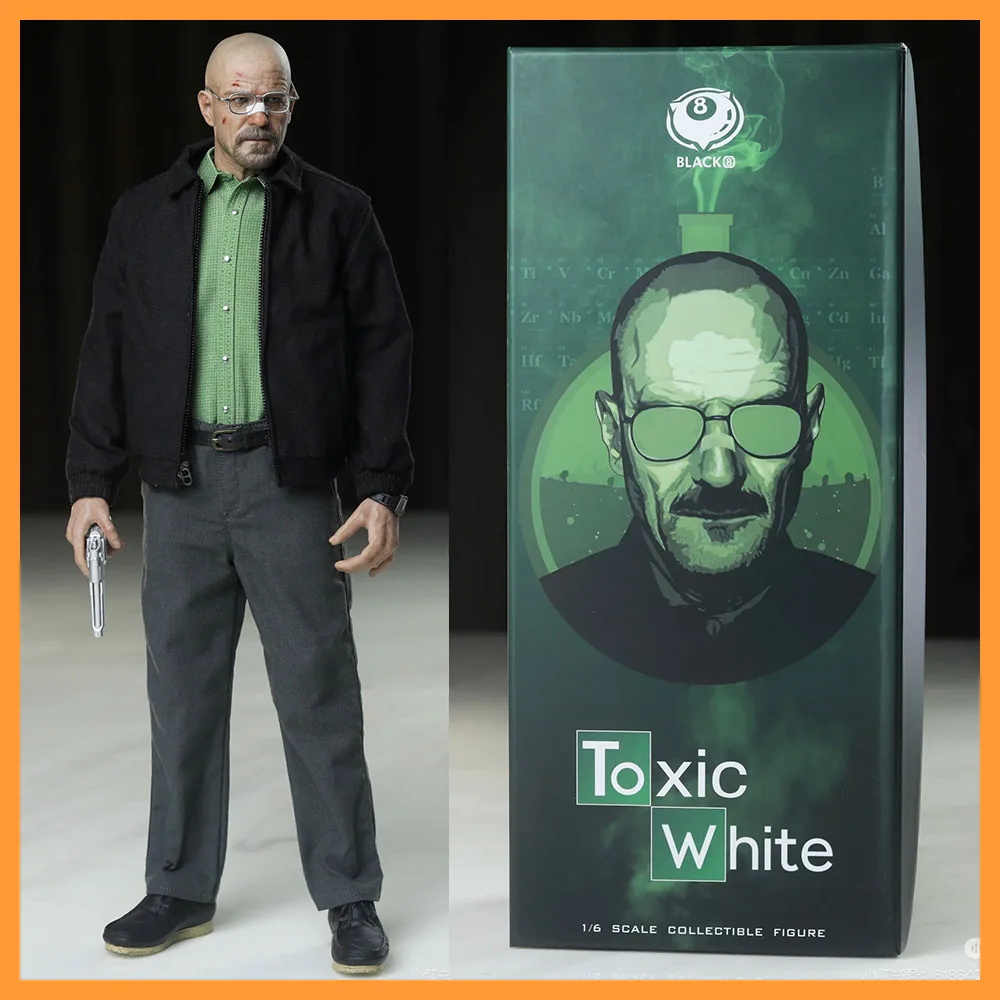 In Stock Black 8 Toys BK-006 1/6 Scale Collectible Toxic White Full Set Model 12-inch Action Figure Male Soldier Toys for Fans