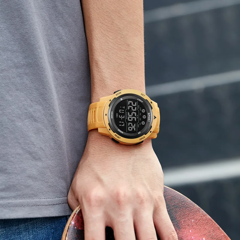 Fashion Sport Watch Luxury Waterproof Outdoor Clock Chronograph Calendar Digital Wristwatch For Man Original Brand With Box
