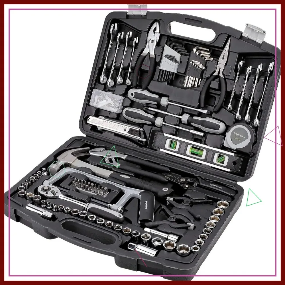 

173-Piece Household Hand Tool Set, Durable and Versatile for Home Repairs