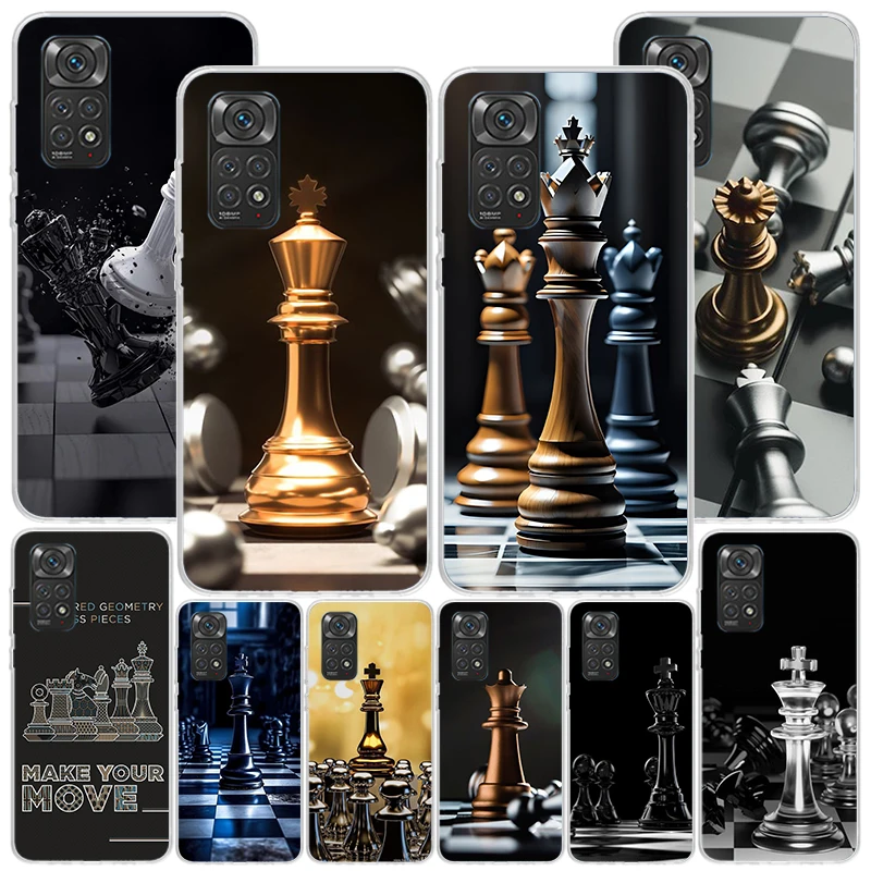 Competitive Chess Game Phone Case For Xiaomi Redmi Note 12 12S 13 11 11S 11T 10 11E Pro Plus 10S 9 9S 9T 8 Coque Shell Cover Cas