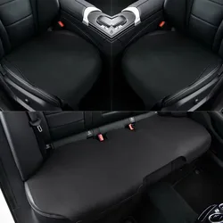 Summer Car Seat Cover Luxury Nappa Leather Vehicle Driver Seat Cushion Chair Protector Auto Interior Accessories Mat Universal
