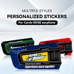 Used For Cardo EDGE Motorcycle Bluetooth Headset Earphone Colorful Decoration Decals Protection Stickers Multiple Styles