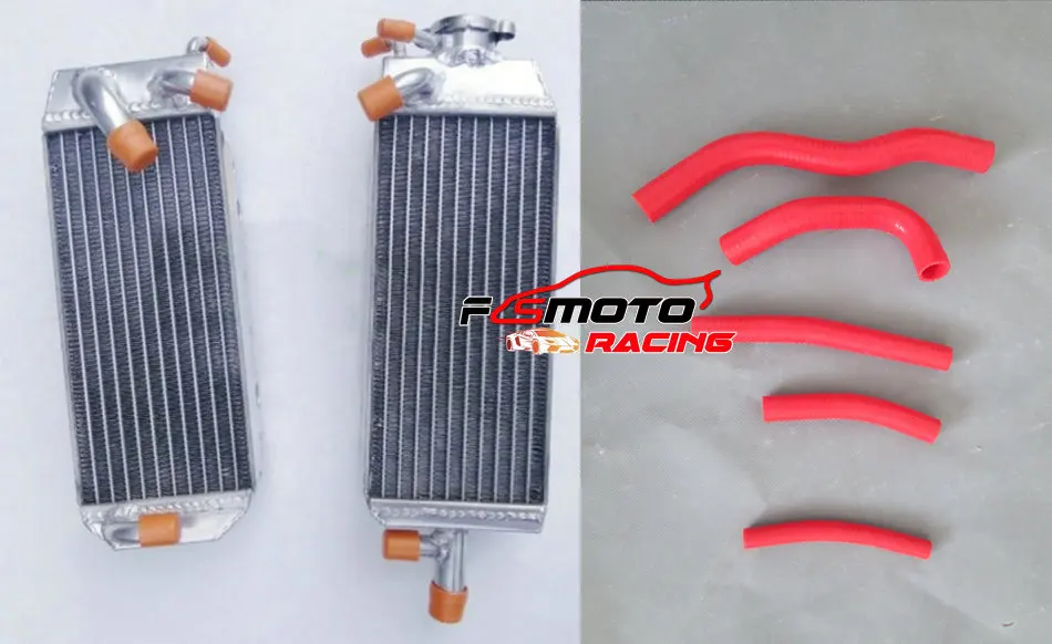 Aluminum Radiator + Silicone Hose FOR 1996-1997 Suzuki RM125 RM125T RM125V RM 125 T/V MODEL RF15A