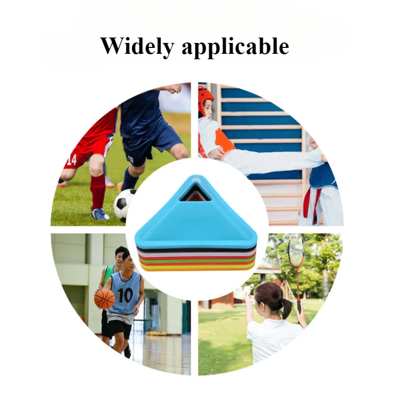 3pc/set Triangle Soccer Practice Training equipment obstacle markers ball training aids Football Training Disc