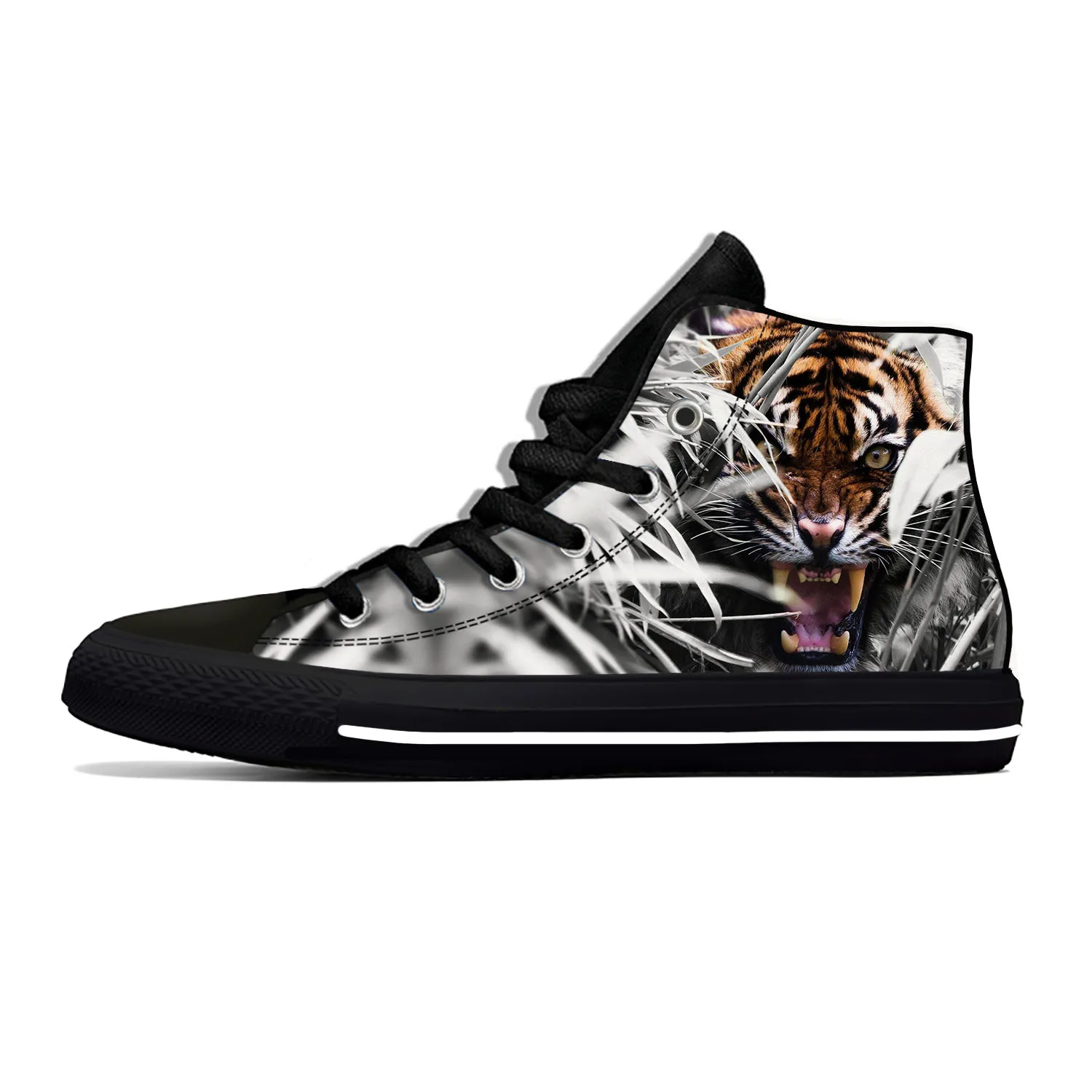 Summer Hot Cartoon Animal Epic Tiger Head Cool Fashion Casual Shoes High Top Men Women Latest Sneakers Classic Board Shoes