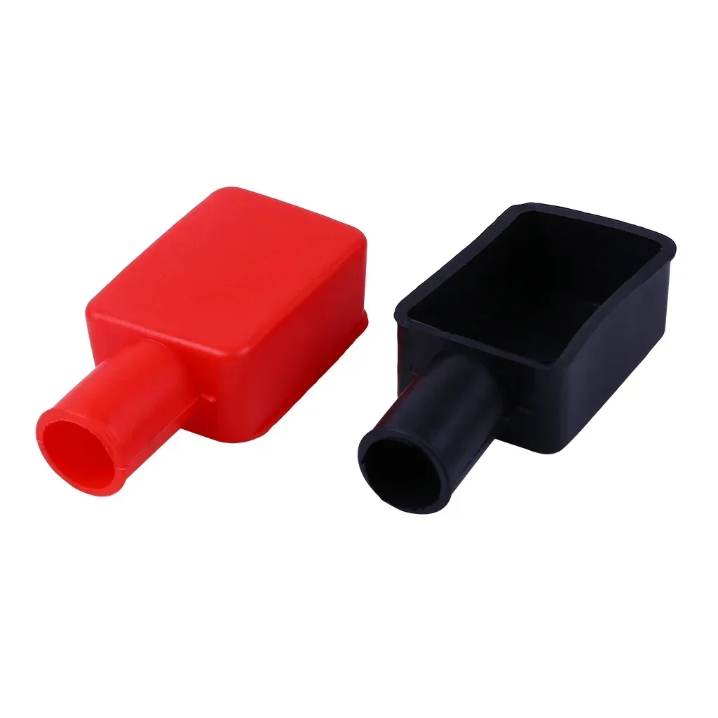 2Pcs-Auto Protector-Terminal Batterijen Accessoires Positieve Batterij Terminal Isolerende Dop Cover Beschermer Draad Connector Auto