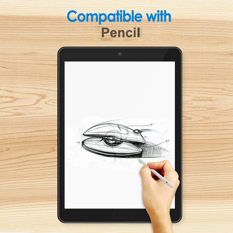 กระจกนิรภัยป้องกันหน้าจอสำหรับ iPad Pro 2016/2017 (12.9นิ้ว)