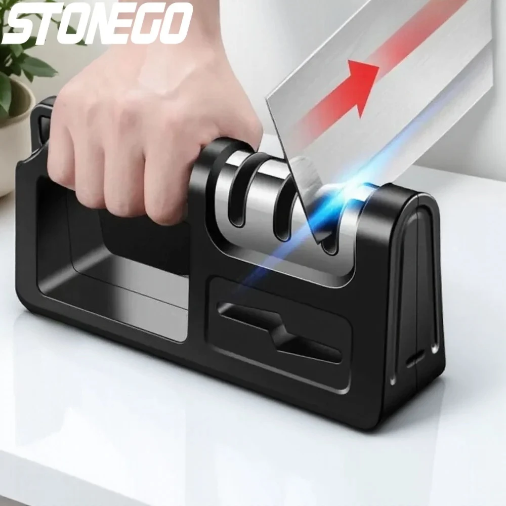 

4 в 1, алмазный шлифовальный круг, точилка для ножей, профессиональный инструмент для заточки кухонных ножей, полировальное лезвие, шлифовальные аксессуары