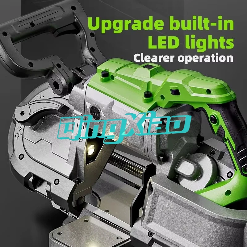 Heavy Duty Portable Band Saw Machine High Power Fast Cutting For Wood Metal Stainless Steel Aluminum Angle Iron Durable
