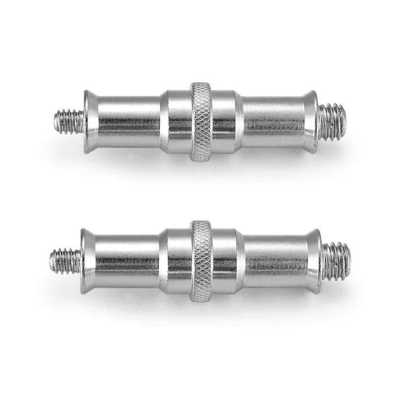 4 Pieces Standard 1/4 To 3/8 Inch Metal Male Converter Threaded Screw Adapter Spigot Stud For Studio Light Stand