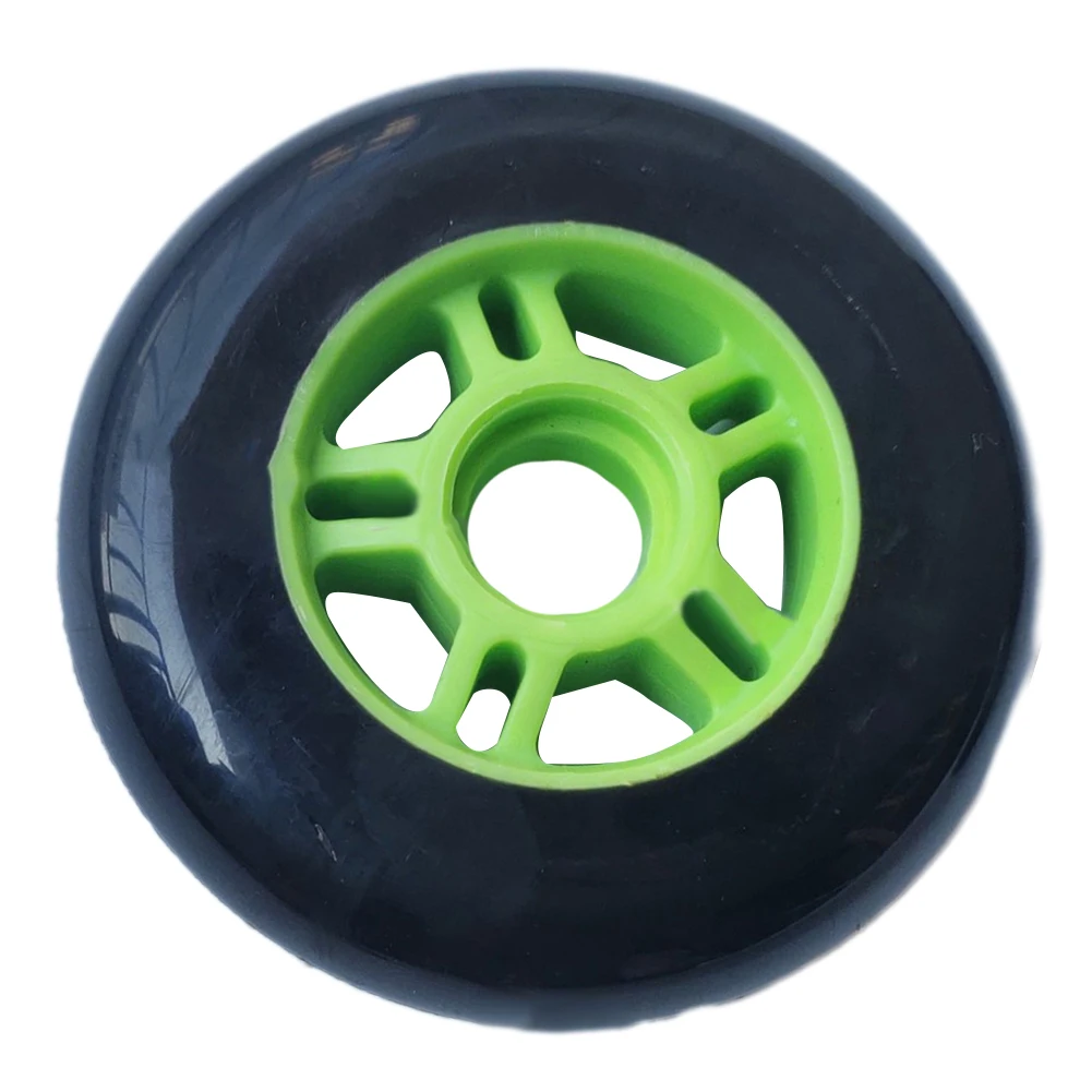 4 Colors 100mm 85A Inline Skate Wheel With Bearings High Elasticity Rear Wheel Sole Skate Roller Skateboard Skate Shoes Parts