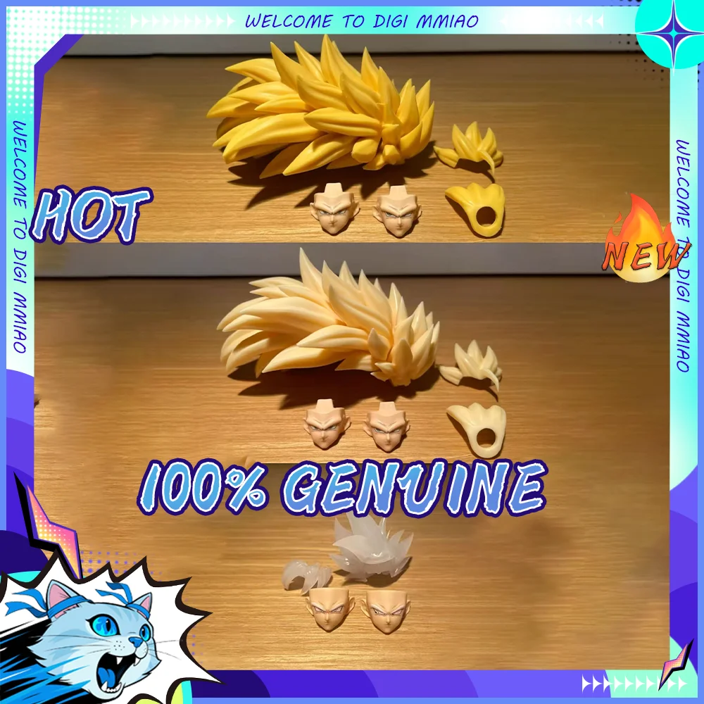 

JEsse Lin TOYS Dragon Ball SHF Super Saiya SSJ3 Lightning Marbles Son Goku Head Accessories Kit Anime Action Figures Toys Gifts