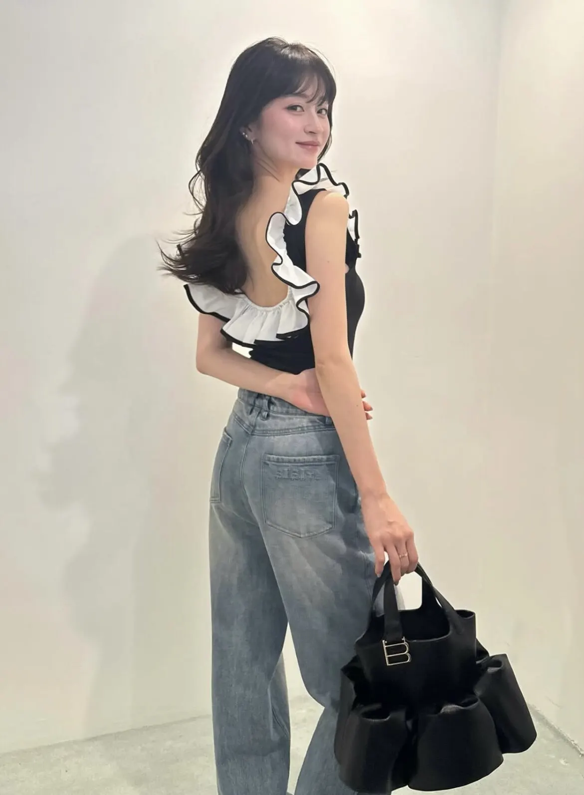 Japanese Elegance Sweet Lace Tie Chest Pad Bodysuit Women Summer Frill Collar One Piece Bodysuit Stretchy Sleeveless Camisole