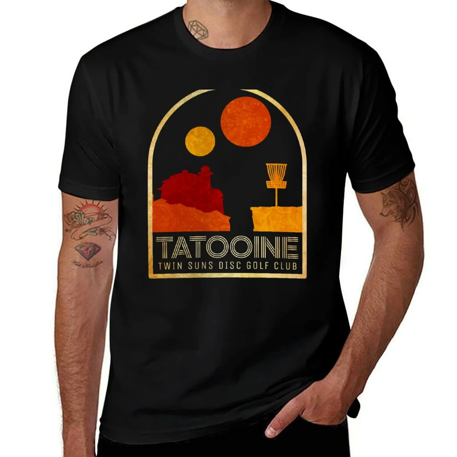 Twin Suns Disc Golf Club T-Shirt Sun Protective Outdoor Tee Top