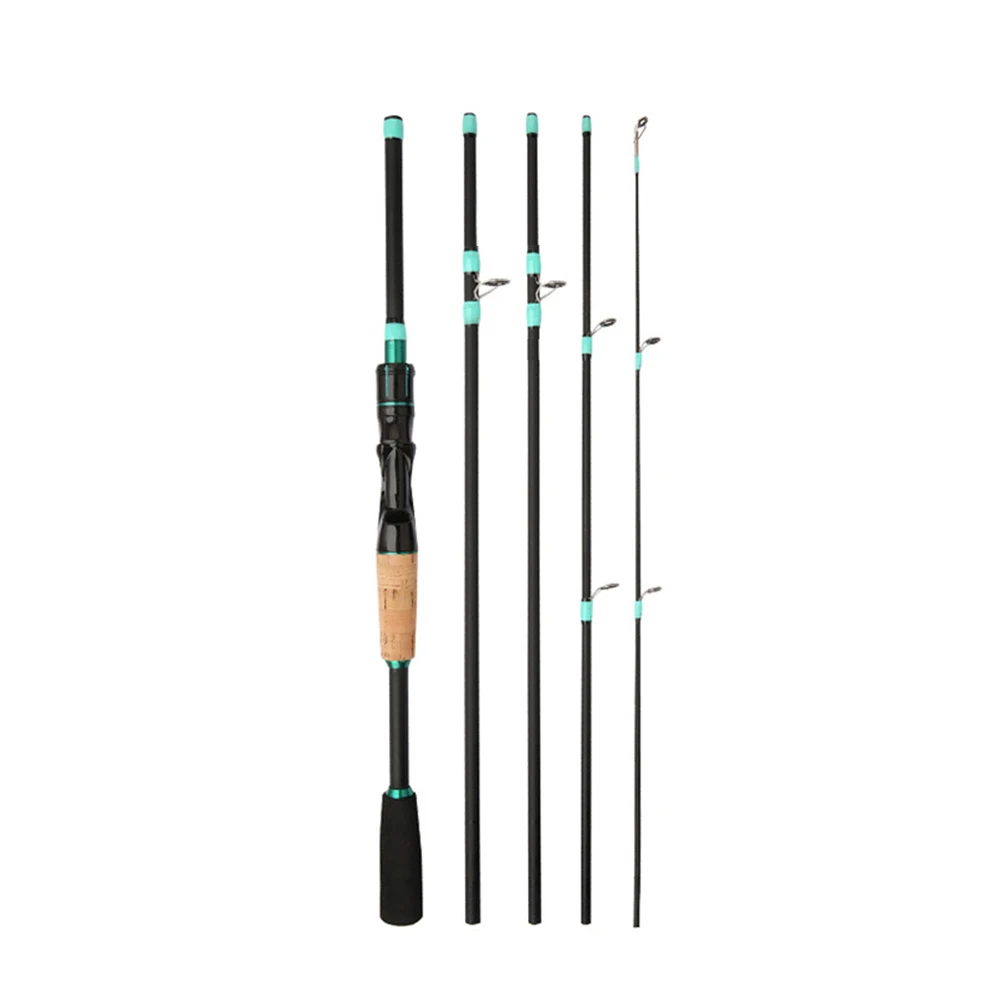 1.65m-2.1m 4/5 Section Fiberglass Spinner Baitcasting Fishing Rod M Tone Fish Pole Carp Fishing Tackle Accessories