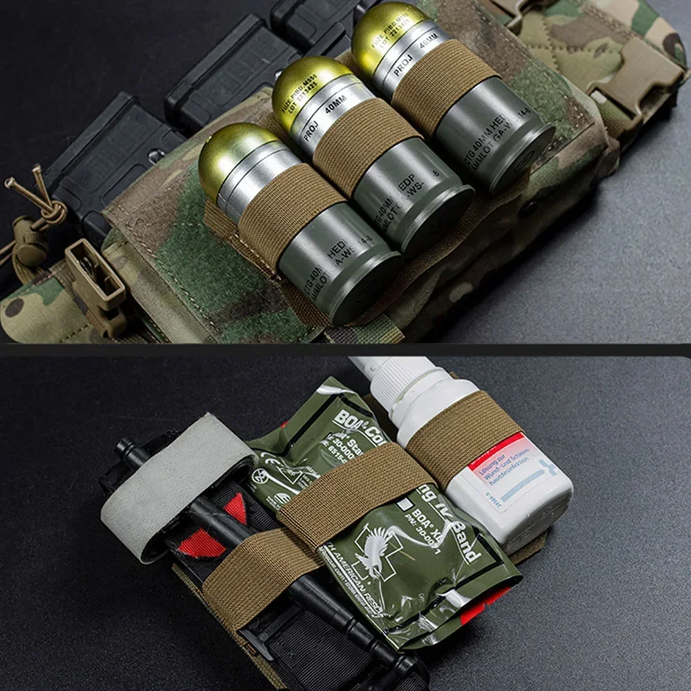 

Tactical Vest MK3 MK4 Chest Rig Drop Pouch 3 Loop Shotgun Magazine Pouch MAG Battery Bag 40mm Hook Loop Insert Ammo