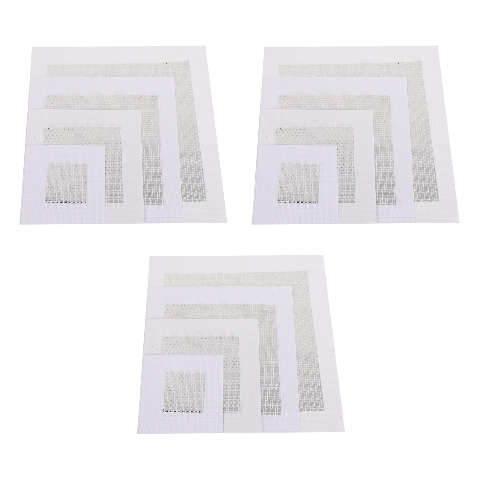 

12 Pcs Self Adhesive Wall Patches White Sticky Repairing Stickers Strong Adhesion Anti Rust Home Office Hotel Wall Repair Tools