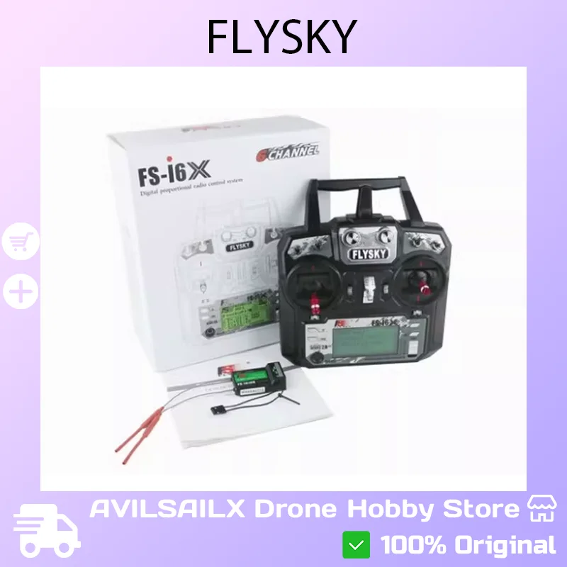 

FLYSKY FS-i6X 2.4GHz High Frequency RC Transmitter for FPV Racing Drones