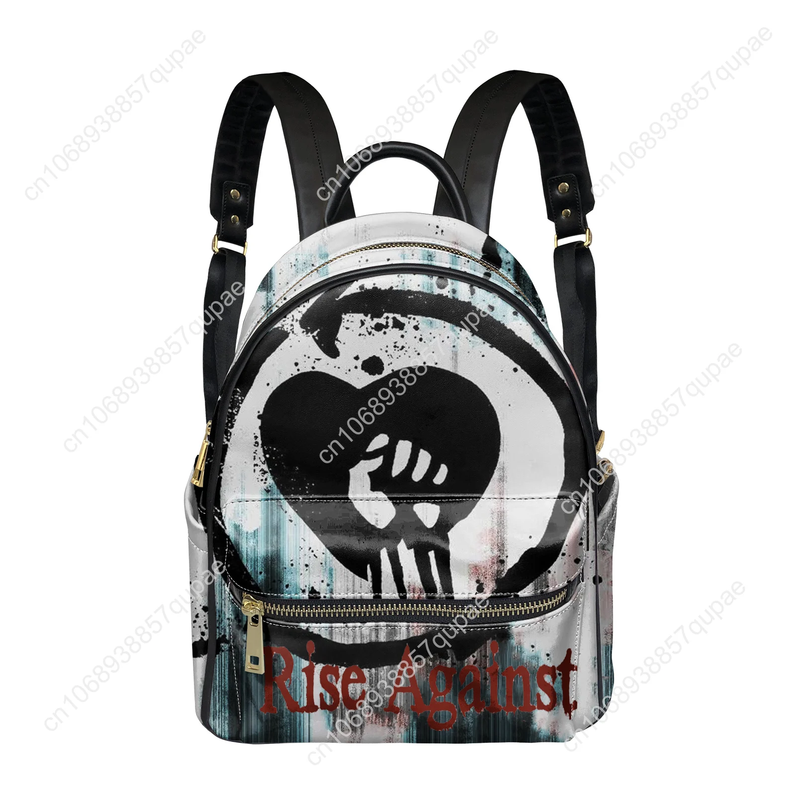Rise Against Rock band Backpack Womens Men Personalized Double Shoulder Bag Business Travel Bookbag Rucksack Gift Daypack
