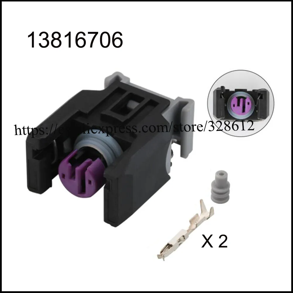 

200set 13816706 1262215 automotiveWaterproofconnector 2 pin famale male cable Plug socket Includes terminal seal