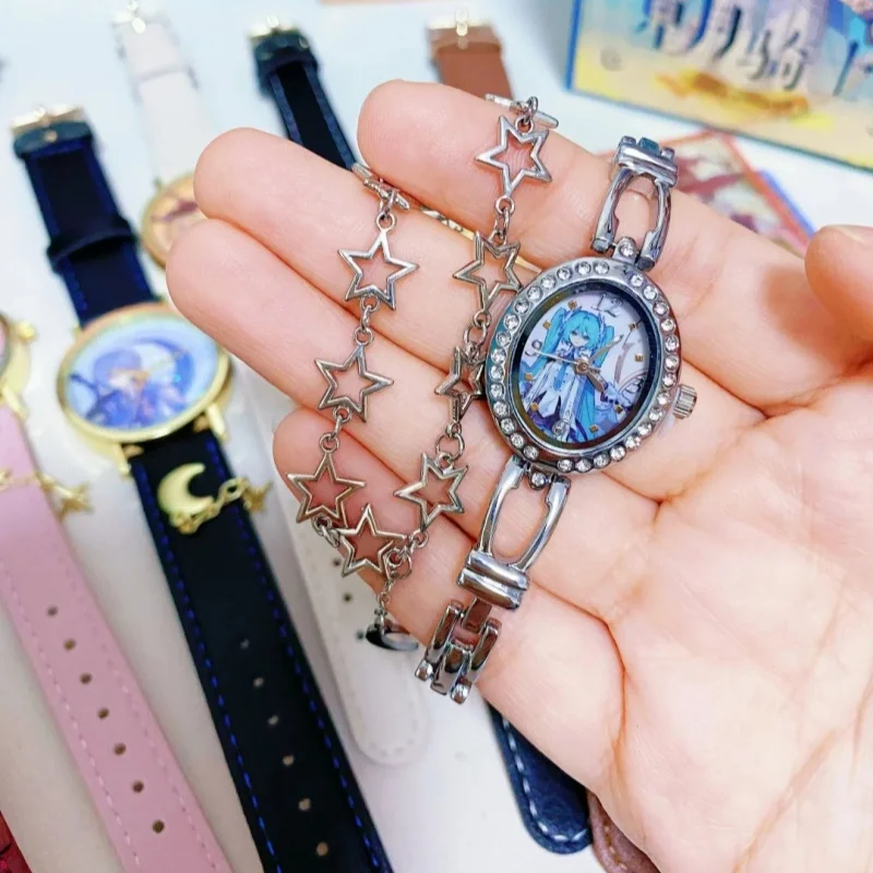 

Original Hatsune Miku Star Moon Knight Series Wrist Watch Blind Box Anime Peripheral Collection Girls Birthday Gift Toy