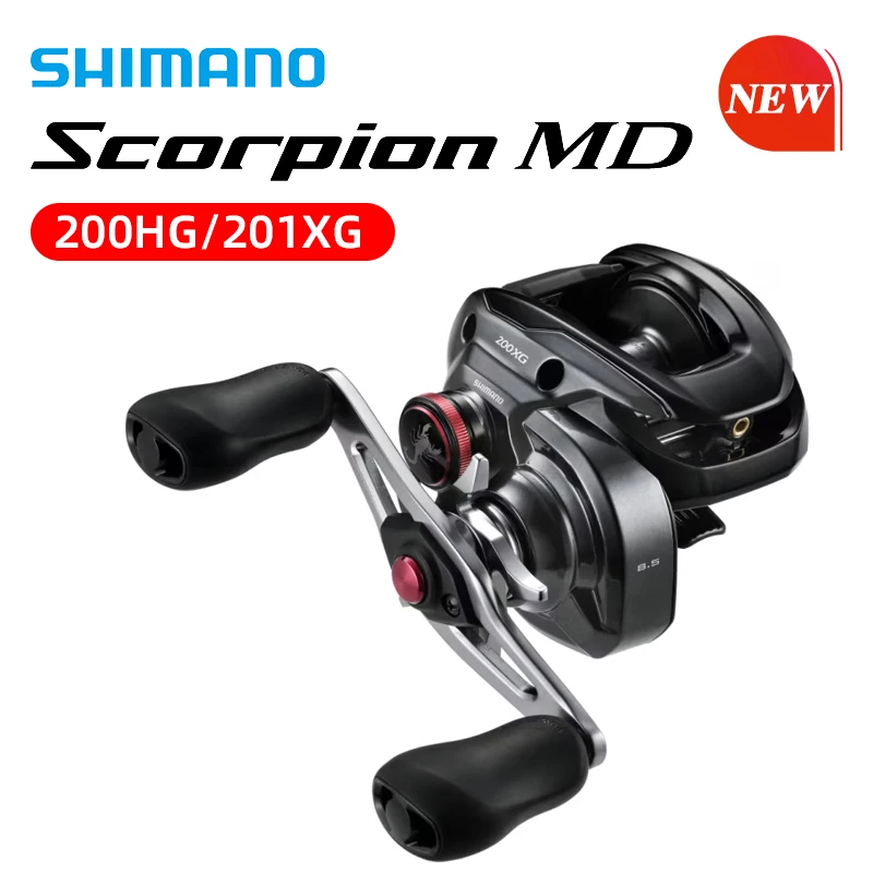 

SHIMANO 24 NEW SCORPION MD 201HG 201XG MGL Baitcasting Reel MAX GRAG 6KG SVS 7/1BB Saltwater Carretilha De Pesca