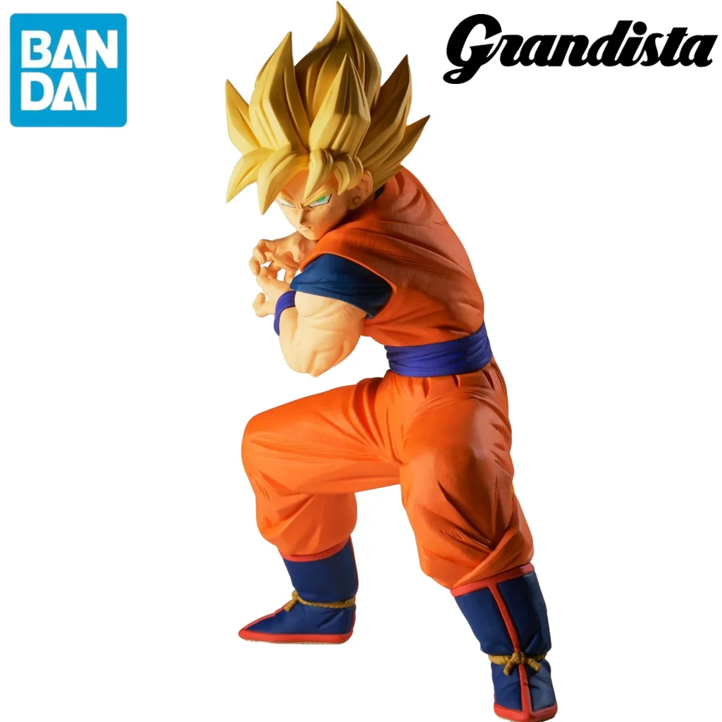 Original banpresto dragon ball z grandista son goku anime figura brinquedos pvc modelo coleção ação estatueta boneca presente 16cm