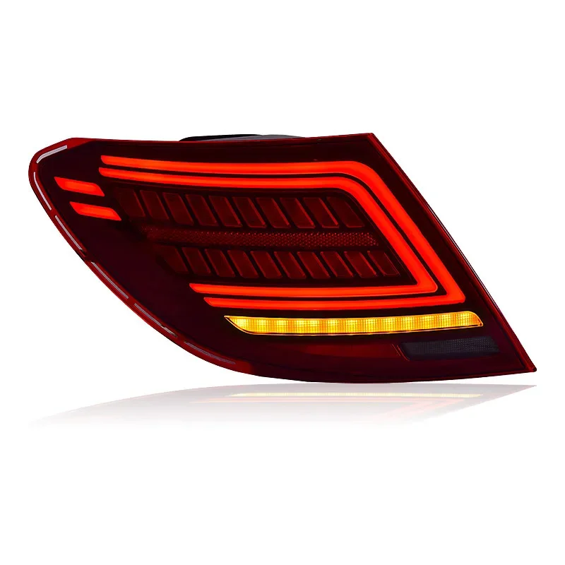 1 Pair Brake Running Taillights For 2007-2014 Mercedes W204 C180 C200 C63 C250 C280 C300 AMG Tail light Turn Signal Reverse Lamp