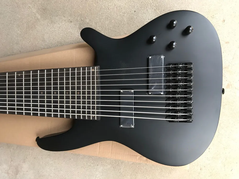 10 Strings Electric Bass Guitar with Rosewood Fretboard, Black Hardware, Provide Customization