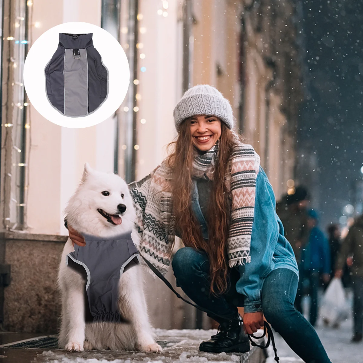 

Dog Winter Coat Waterproof Breathable Reflective Warm For Dogs Black Xl Size Outdoor Snow Walking Pet Gear Doggie