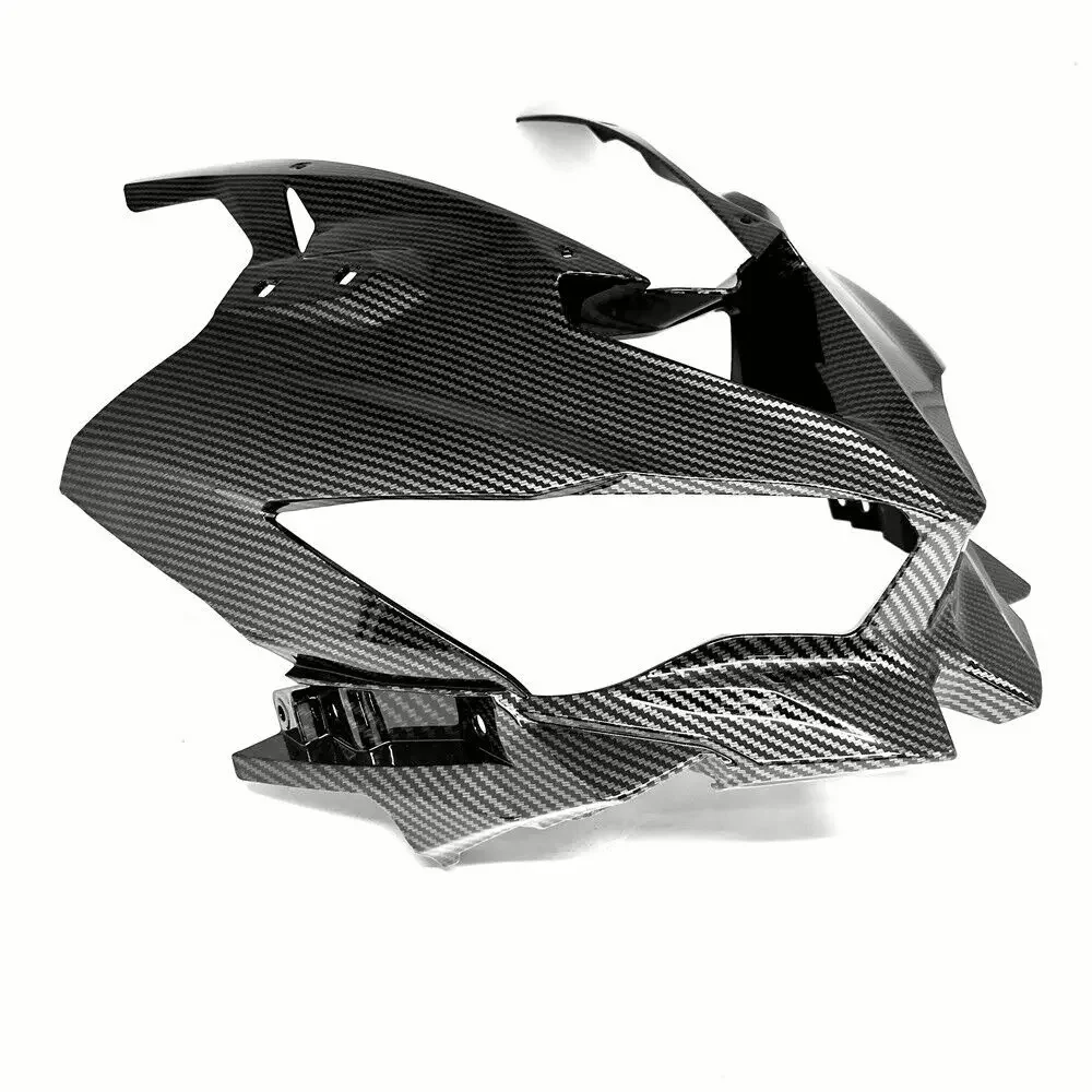 Front Nose Upper Headlight Fairing For KAWASAKI ZX25R 20-22 Hydro Dipped Carbon Fiber Finish Motorcycle KAWASAKI ZX-25R Panel