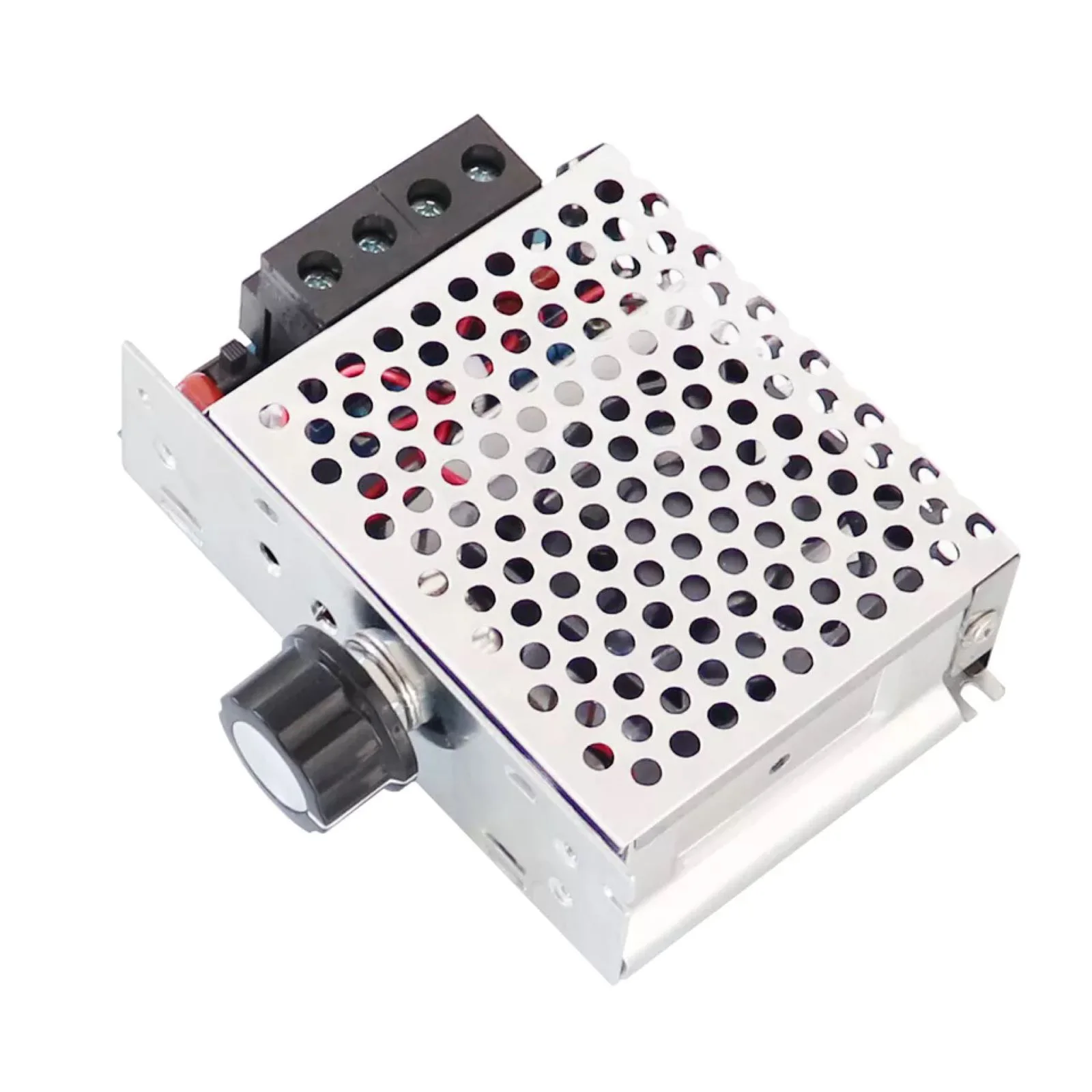 

SCR Motor Speed Controller Electronic Regulator Adjustable Potentiometer Dimming Speed Control Aluminum Shell 10000W AC 110-220V