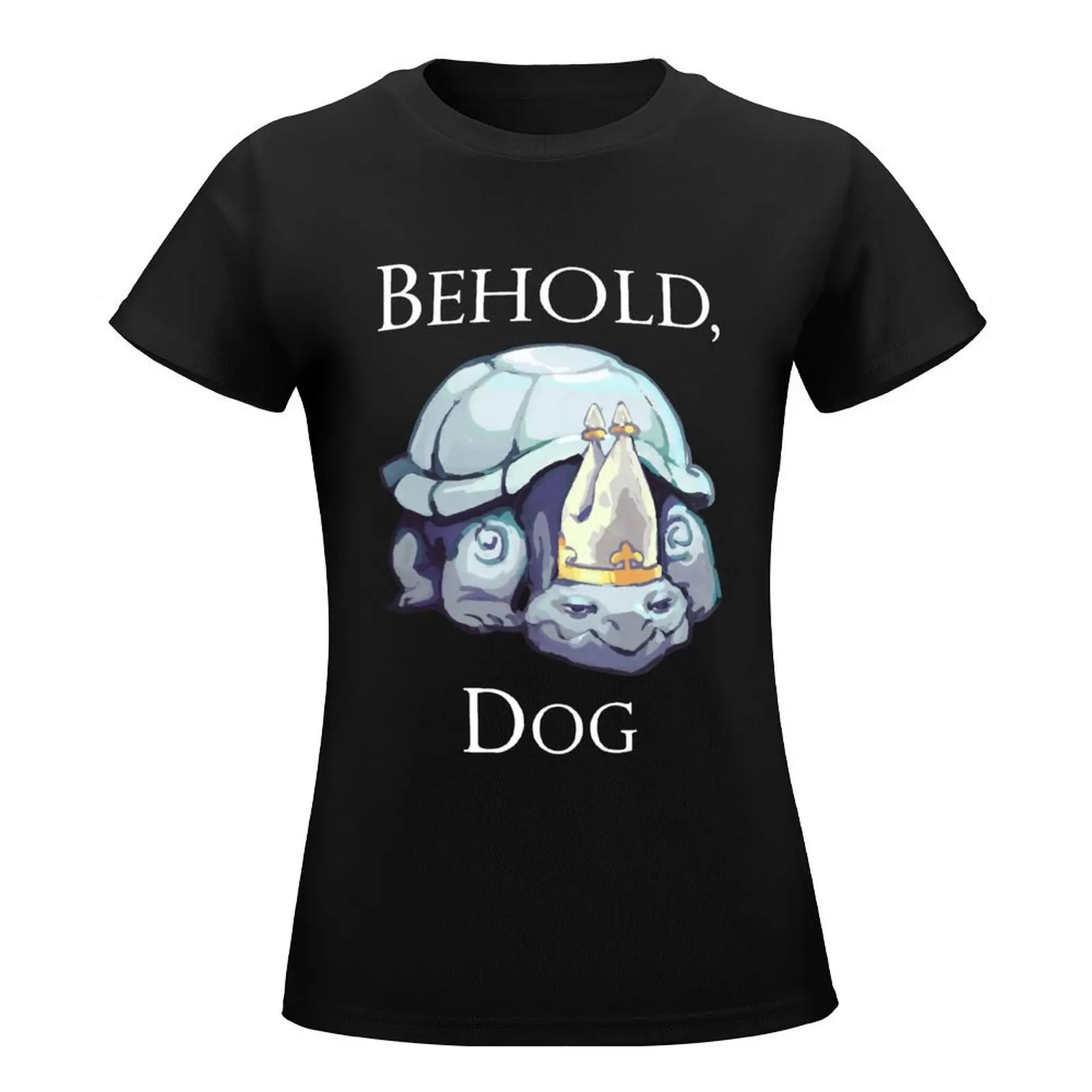 king behold, dog T-Shirt Aesthetic clothing animal print shirt for girls female summer top T-shirt Women